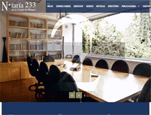 Tablet Screenshot of notaria233.com